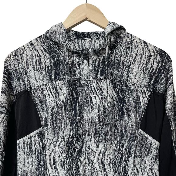 Lululemon Womens Runbeam Athletic Hoodie Size L Black Athleisure Gym W3A86S - Picture 3 of 9